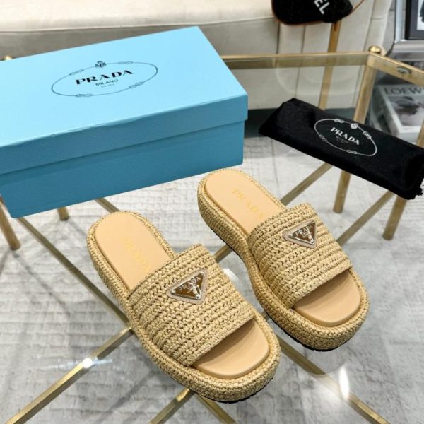 PRADA gewebte Hausschuhe