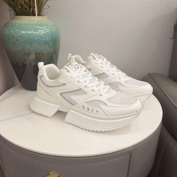 DOLCE & GABBANA neueste farblich passende Freizeitschuhe aus echtem Leder