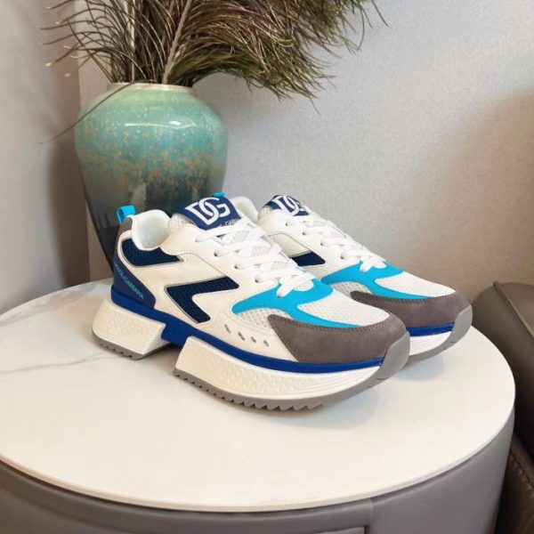 DOLCE & GABBANA neueste farblich passende Freizeitschuhe aus echtem Leder