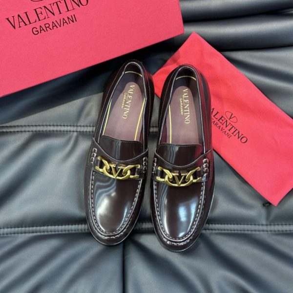 Hochwertige, formelle Freizeitschuhe für Herren aus Leder von Valentino