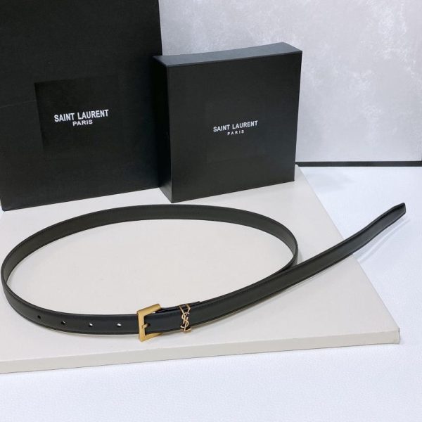 YSL-Gürtel aus Schafsleder, 2,0 cm breit