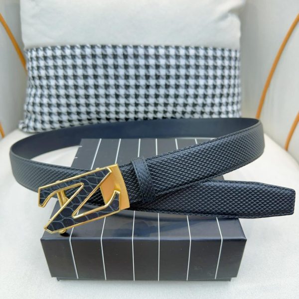 Zegna importierte Herren-Kalbsleder mit einer Breite von 3,5 cm