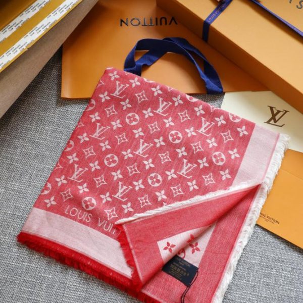 Quadratischer Schal aus farblich abgestimmtem Jacquard von Louis Vuitton