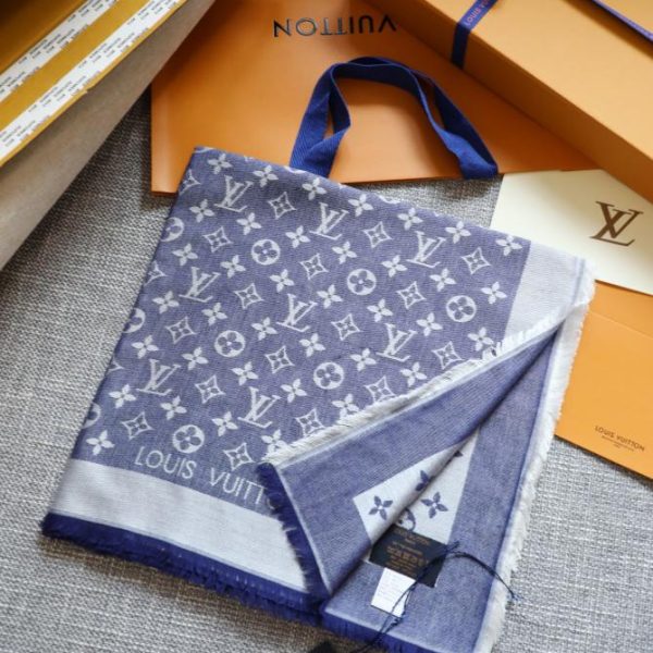 Quadratischer Schal aus farblich abgestimmtem Jacquard von Louis Vuitton