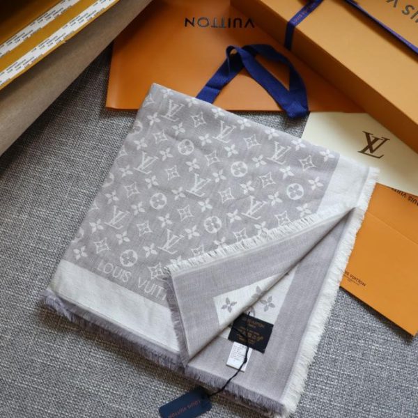 Quadratischer Schal aus farblich abgestimmtem Jacquard von Louis Vuitton