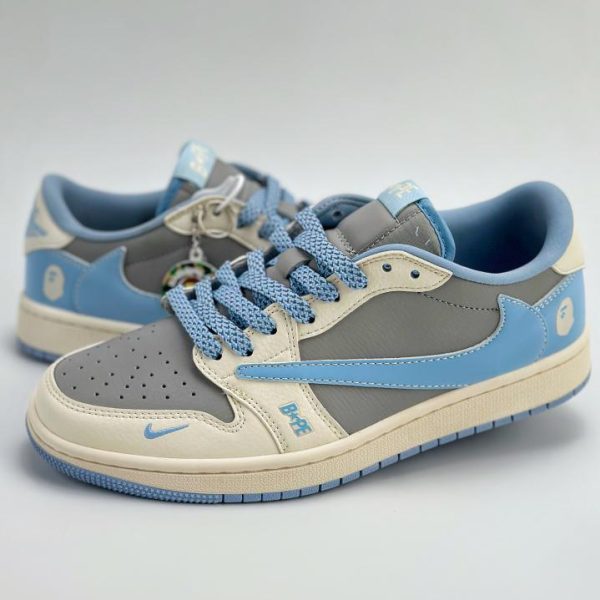 Travis Scott x Nike Air Jordan 1 Low x BAPE Dreierkooperation