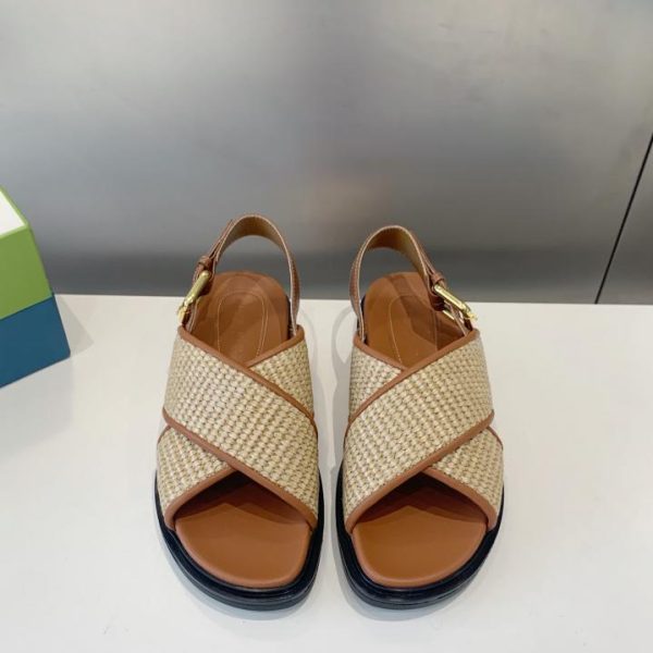 Marni Bastgewebte Sandalen Römische Sandalen
