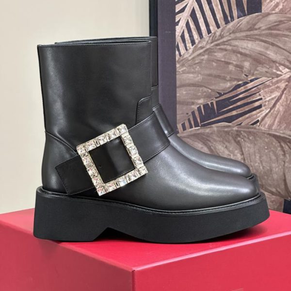 Roger Vivier dicke kurze Herbst- und Winterstiefel