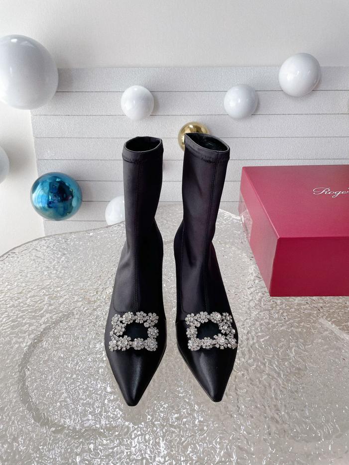 replica,schuhe,beste,kaufen,1:1,besten,seiten,Replik,turnschuhe,sneakers Roger Vivier neue kurze Stiefel mit Schneeflockenschnalle für Herbst und Winter