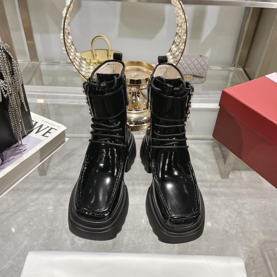 replica,schuhe,beste,kaufen,1:1,besten,seiten,Replik,turnschuhe,sneakers Roger Vivier Square Diamond Chelsea-Plattformsohle