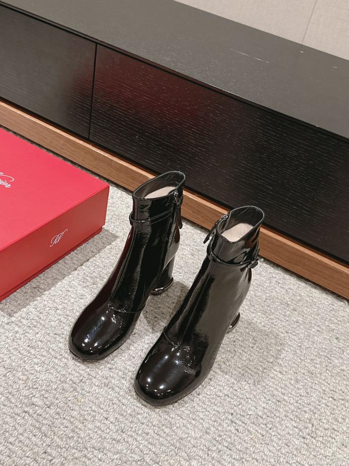 replica,schuhe,beste,kaufen,1:1,besten,seiten,Replik,turnschuhe,sneakers Roger Vivier Chelsea-Stiefel mit klobigem Absatz in Nude