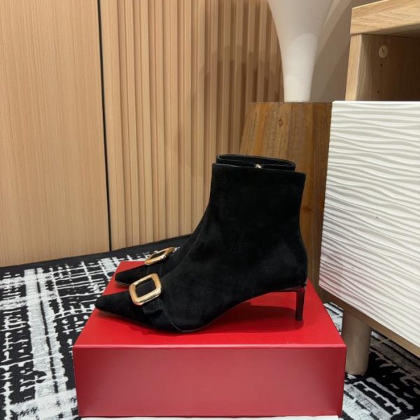 Roger Vivier Stiefeletten mit quadratischer Schnalle