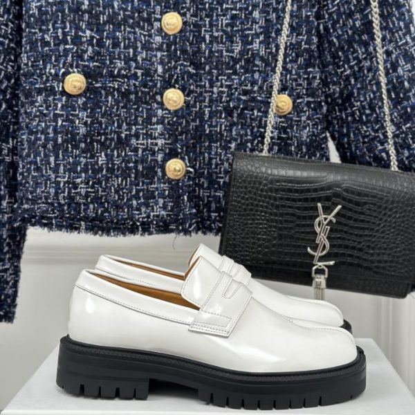 Maison Margiela｜MM6 Retro-Loafer mit geteilter Zehenpartie