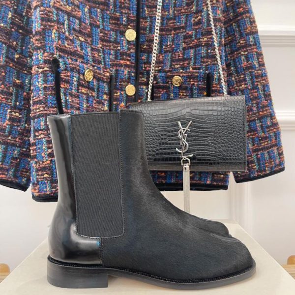 Maison Margiela｜MM6 Chelsea Herbst- und Winterstiefel mit geteilter Zehenpartie