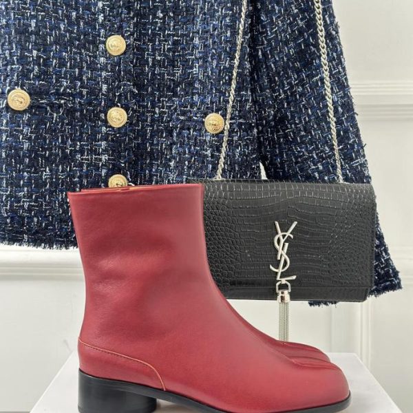 Maison Margiela｜MM6 Retro-Stiefel mit geteilter Zehenpartie
