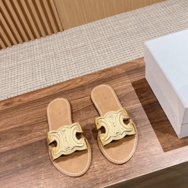[Top-Version] Celine Arc de Triomphe Hausschuhe aus reinem Leder