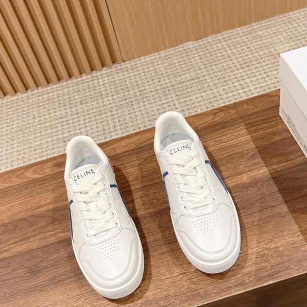 replica,schuhe,beste,kaufen,1:1,besten,seiten,Replik,turnschuhe,sneakers Celines neue kontrastierende, gestreifte weiße Schuhe