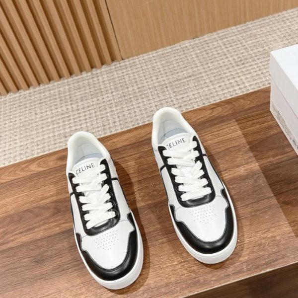 replica,schuhe,beste,kaufen,1:1,besten,seiten,Replik,turnschuhe,sneakers Celines neue kontrastierende, gestreifte weiße Schuhe