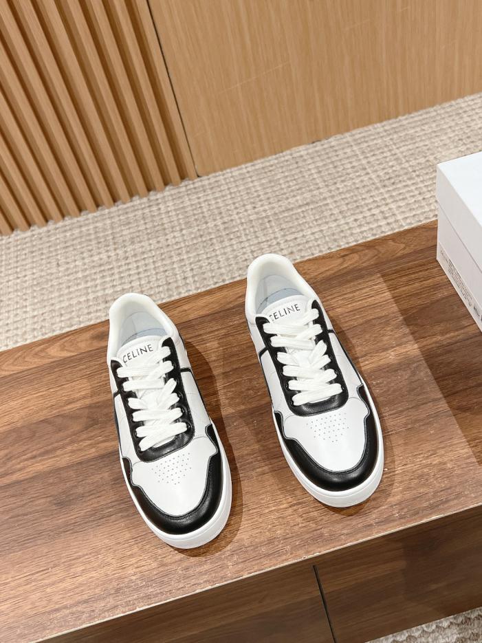 replica,schuhe,beste,kaufen,1:1,besten,seiten,Replik,turnschuhe,sneakers Celines neue kontrastierende, gestreifte weiße Schuhe