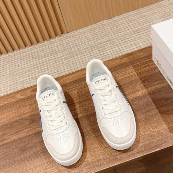 replica,schuhe,beste,kaufen,1:1,besten,seiten,Replik,turnschuhe,sneakers Celines neue kontrastierende, gestreifte weiße Schuhe