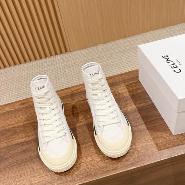 replica,schuhe,beste,kaufen,1:1,besten,seiten,Replik,turnschuhe,sneakers Celines neue mittelhohe Schnür-Sneaker Arc de Triomphe