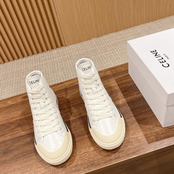 replica,schuhe,beste,kaufen,1:1,besten,seiten,Replik,turnschuhe,sneakers Celines neue mittelhohe Schnür-Sneaker Arc de Triomphe
