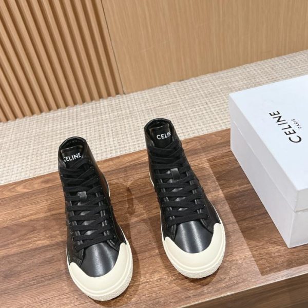 replica,schuhe,beste,kaufen,1:1,besten,seiten,Replik,turnschuhe,sneakers Celines neue mittelhohe Schnür-Sneaker Arc de Triomphe