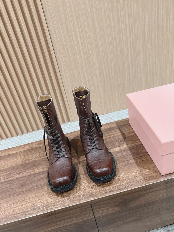 replica,schuhe,beste,kaufen,1:1,besten,seiten,Replik,turnschuhe,sneakers [Top-Version] Miu Miu Retro-Stiefel und kurze Stiefel