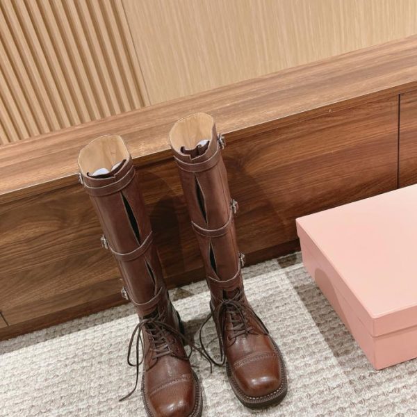 [Top-Version] Miu Miu Retro-Stiefel und kurze Stiefel