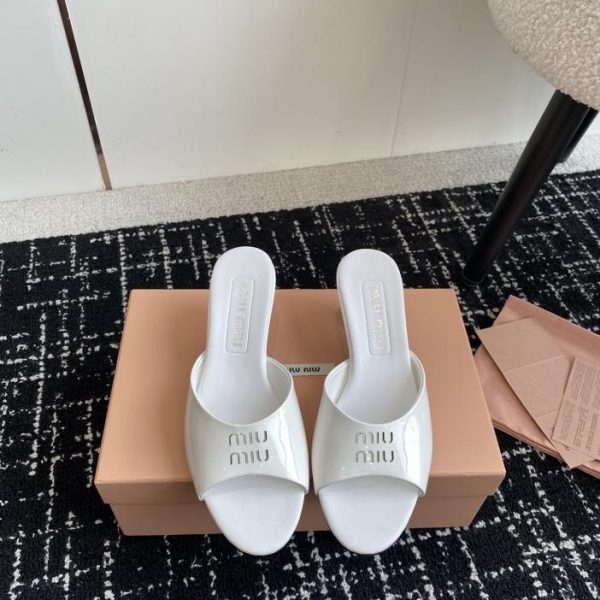 [Top-Version] (10 cm) Miu Miu Fischmaul-Sandalen