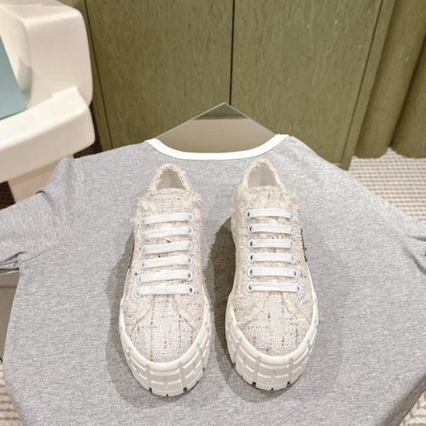 replica,schuhe,beste,kaufen,1:1,besten,seiten,Replik,turnschuhe,sneakers [Top-Version] Prada neue weiße Schuhe mit dicken Sohlen
