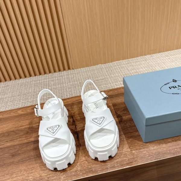[Top-Version] Prada-Gummisandalen mit dicken Sohlen