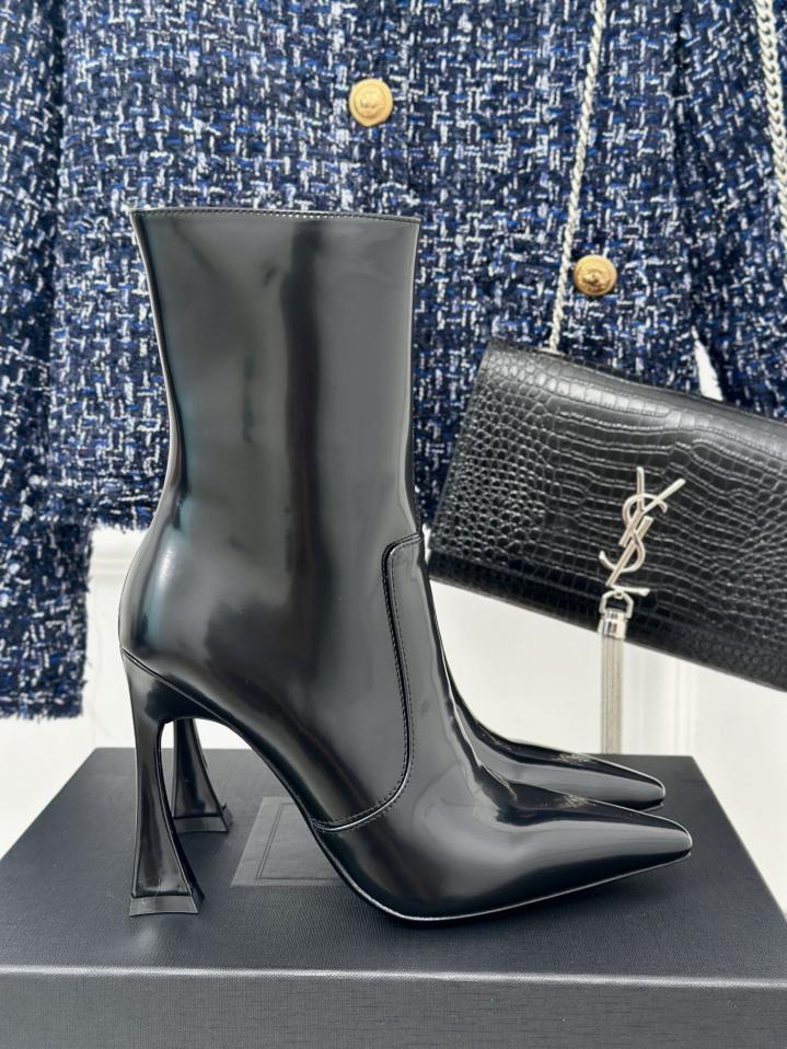 replica,schuhe,beste,kaufen,1:1,besten,seiten,Replik,turnschuhe,sneakers Saint Laurent Stiefel mit spitzer Zehenpartie und hohem Absatz