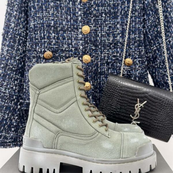  Balenciaga klassische Herbst- und Winter-Paar-Martin-Stiefel mit dicken Sohlen