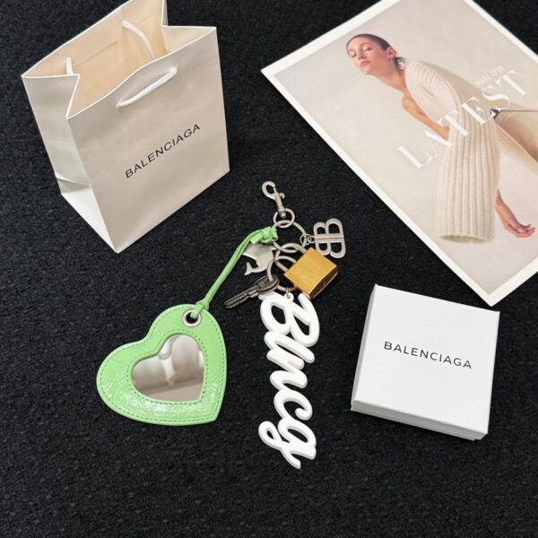 Balenciaga Rodeo Love Mirror kleiner Schlüsselanhänger mit Anhänger