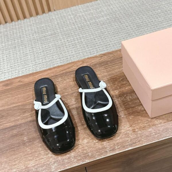 [Top-Version] Miu Miu Early Spring Series Mary Jane Baotou Half Drag (4C6C)