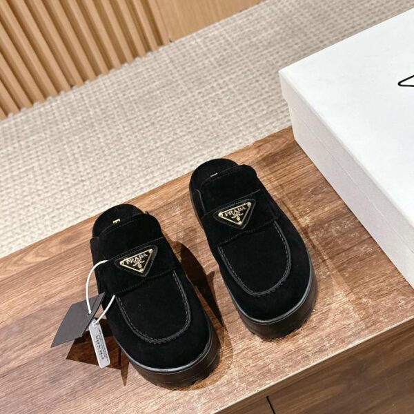 [Top-Version] Pradas neuer Birkenstock-Halbauflieger mit dicken Sohlen (6DF1)
