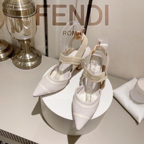 Fendi Colibri Slingback-Schuhe mit hohem Absatz