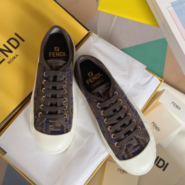 FENDI Domino Series Presbyopic FF Canvas-Sportschuhe, Skateboard-Schuhe, Paar-Stil