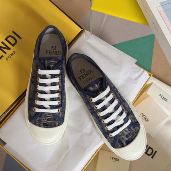 FENDI Domino Series Presbyopic FF Canvas-Sportschuhe, Skateboard-Schuhe, Paar-Stil