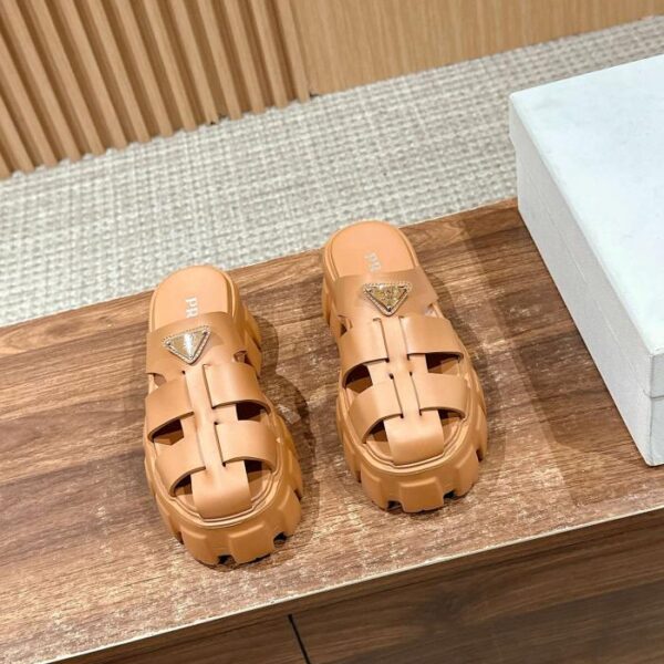 replica,schuhe,beste,kaufen,1:1,besten,seiten,Replik,turnschuhe,sneakers Pradas neue Zickzack-Römer-Gummisandalen mit dicken Sohlen