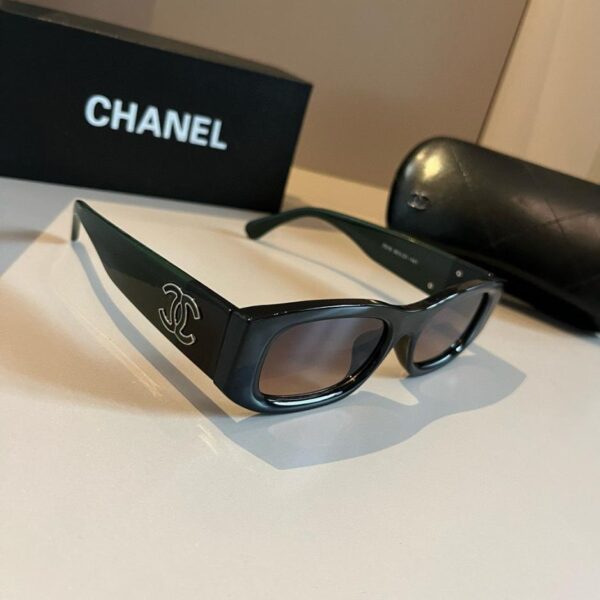 Chanel schwarz-weiße Panda-Sonnenbrille