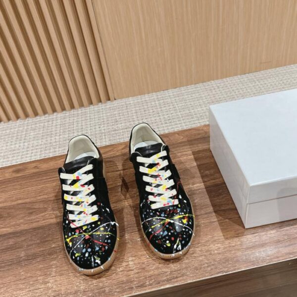 Graffiti Maison Margiela MM6 Retro-Moral-Trainingsschuhe für Paare
