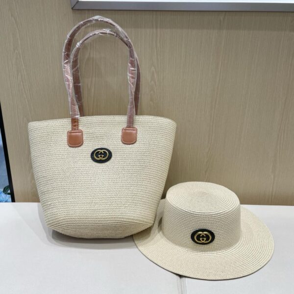 replica,schuhe,beste,kaufen,1:1,besten,seiten,Replik,turnschuhe,sneakers Gucci neue zweiteilige Retro-Einkaufstasche für Damen Xia Sen Strohtasche