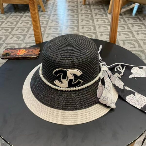 replica,schuhe,beste,kaufen,1:1,besten,seiten,Replik,turnschuhe,sneakers CHANEL neuer Strohhut mit Kamelienband