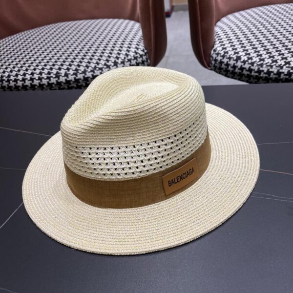 BALENCIAGA modischer Reise-Unisex-Jazzhut mit feinem Zopfmuster im koreanischen Stil