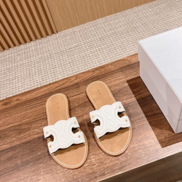 replica,schuhe,beste,kaufen,1:1,besten,seiten,Replik,turnschuhe,sneakers Celine Arc de Triomphe Hausschuhe aus reinem Leder Neuankömmling
