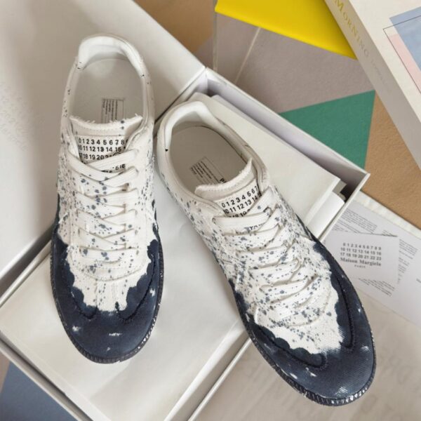 Maison Margiela MM6 Couples Inkjet Graffiti Canvas-Schuhe