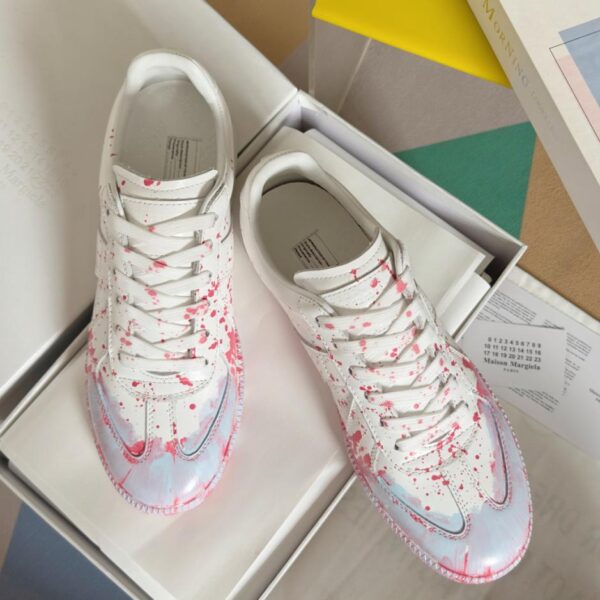 Maison Margiela MM6 Couples Inkjet Graffiti Canvas-Schuhe
