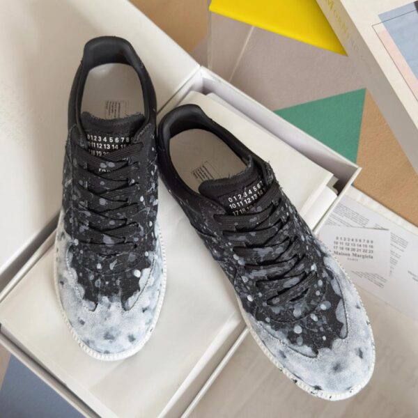 Maison Margiela MM6 Couples Inkjet Graffiti Canvas-Schuhe